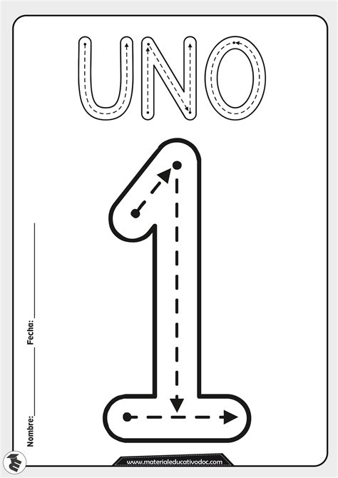 Cuadernillo De Trazos De Los Números Del 1 Al 10 Aprendizaje De Los