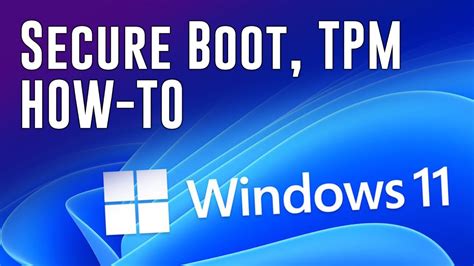 Windows 11 How To Enable Tpm 2 0 And Secure Boot In Bios 2022