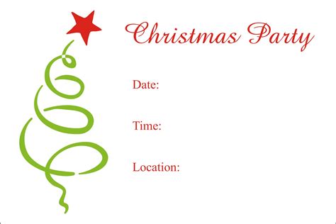 Downloadable Christmas Party Invitations Templates Free Printables