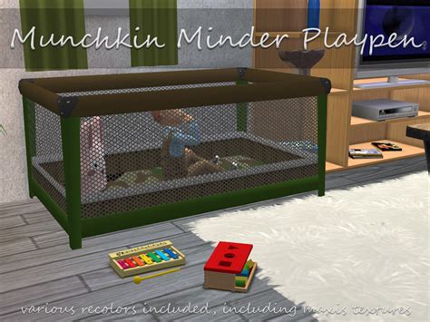 Mod The Sims Munchkin Minder Playpen Pt 1 Playpen Sims 4 Toddler