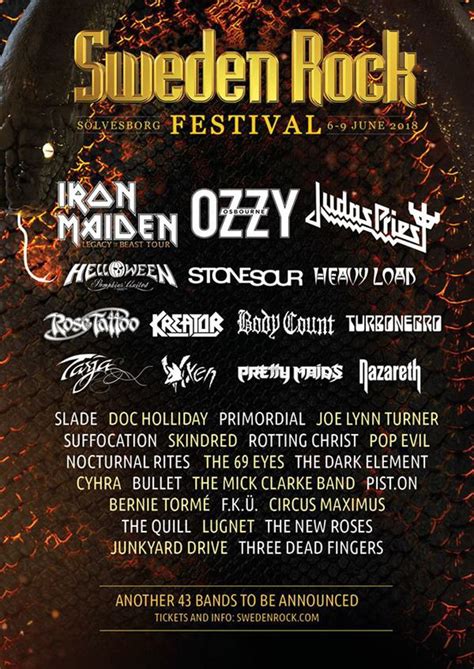 Sweden Rock Festival Ticket Prices