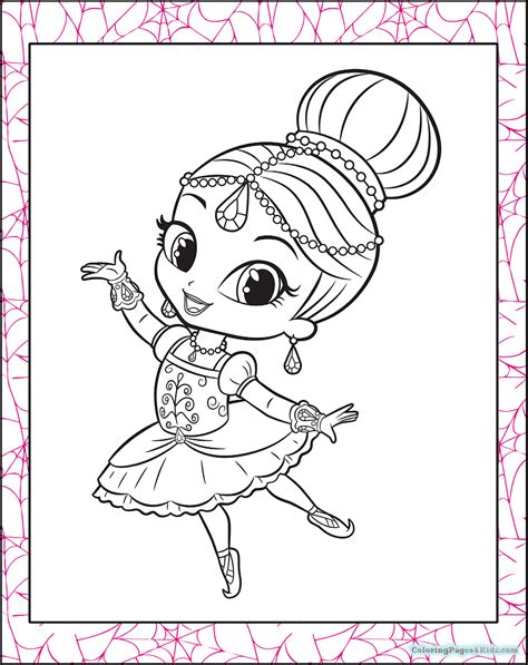 Shimmer And Shine Halloween Coloring Pages 105 | Coloring Pages For Kids