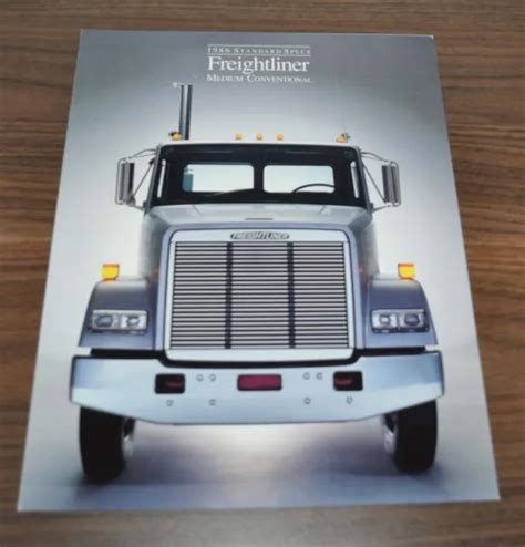 1986 Freightliner Medium Conventional Truck Brochure Prospekt 1499