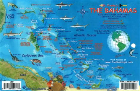 Buy Map Bahamas Fish Card Bahamas Fish Card By Frankos Maps Ltd