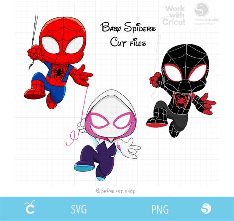 Baby Spidey Svg cut file, Ghost Spider Png, Spiderman svg - Inspire Uplift