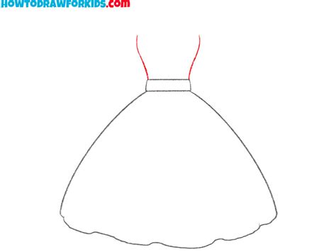 How To Draw A Dress Easy Drawing Tutorial For Kids