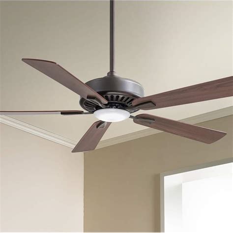 {fan body and blade finish=oil rubbed bronze with taupe:paaaaaeiifhlcbcl_alt02, fan body and blade finish=brushed nickel with. 52" Minka Aire Contractor Oil-Rubbed Bronze LED Ceiling ...