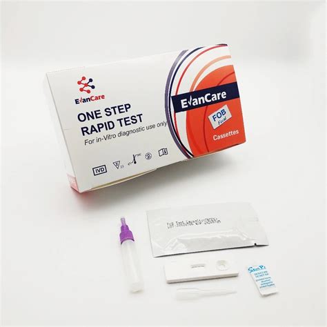 Evancare One Step Fecal Occult Blood Fob Feces Rapid Diagnostic Test