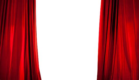 Maybe you would like to learn more about one of these? Opening Of Red Stage Curtain With White Background Stock ...