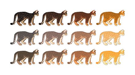 Cat Genetics Guide Tabby Base Colors — Weasyl