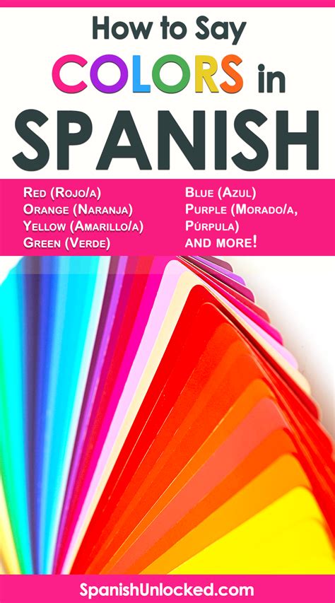 how to say colors in spanish in 2020 with images learn a new language learn spanish free