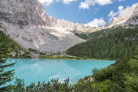 Lake Sorapiss Stock Photo Download Image Now Beauty In Nature Blue