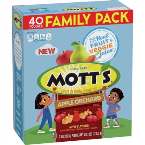 Motts Gluten Free Apple Orchard Fruit Flavored Snacks Treat Pouches