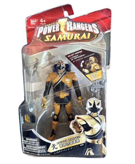 Power Rangers Samurai Switch Morphin Gold Ranger Action Figure New