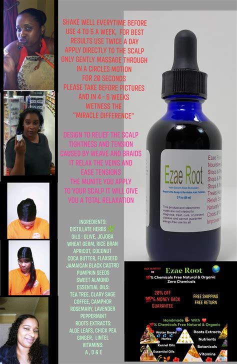 Ezae Root Hair Growth Root Stimulator Repairs the scalp & Revitalize