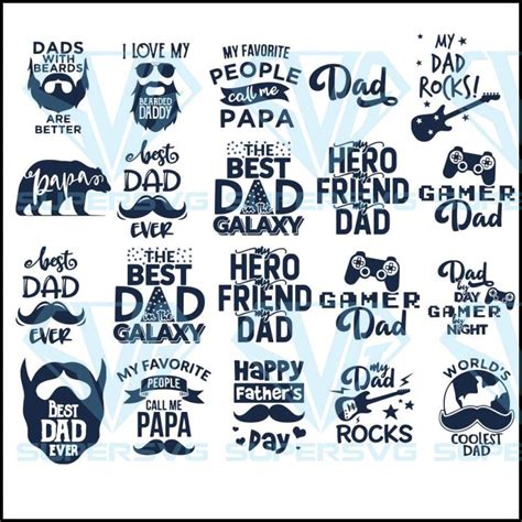 Fathers Day Svg Bundle Fathers Day Svg Svg Files For Cricut Dad Svg T