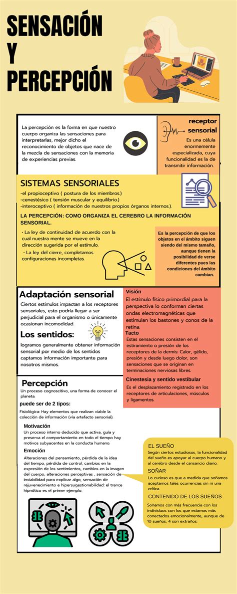 Infografía Sensacion Y Percepcion SensaciÓn Y PercepciÓn La