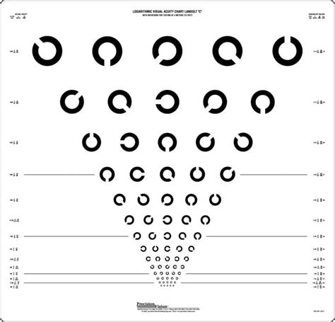 Landolt C Series Etdrs Chart 2 Precision Vision