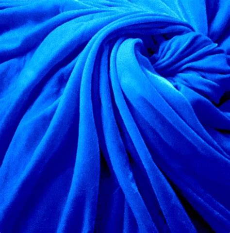 Royal Blue Color Micro 9000 Velvet Fabric For Garments At Rs 90meter