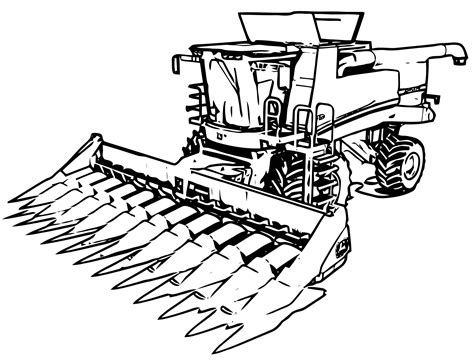 Awesome John Deere Tractor Coloring Page Ready To Print Or Sketch
