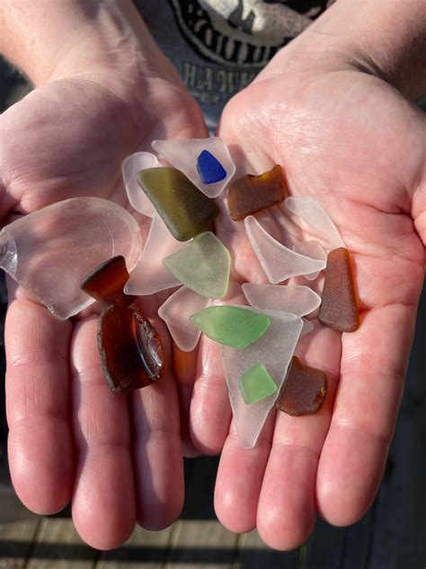 Sea Glass Found Along The Beach In Rodanthe This Week 🤩 We Didnt Have