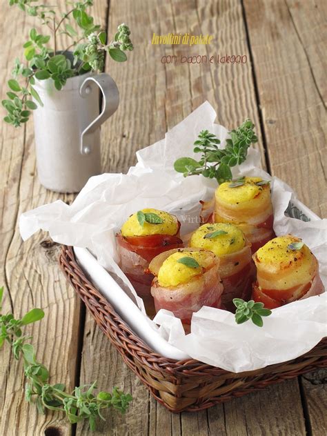 Solo a parlarne mi viene l'acquolina. Involtini di patate con bacon e taleggio | Involtini, Idee ...