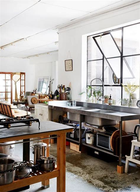 Cool And Minimalist Industrial Kitchen Design Home Design And Interior