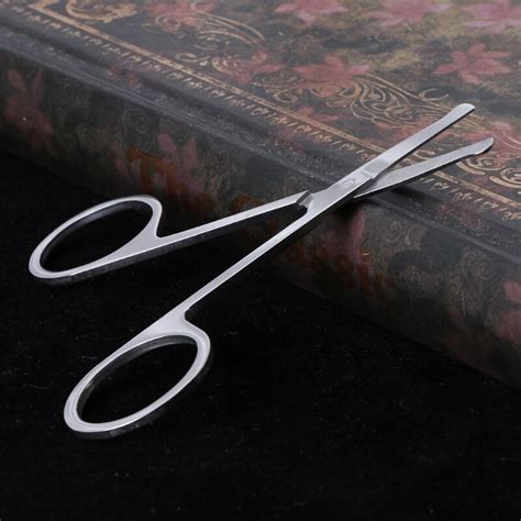 Stainless Steel Nose Hair Scissors Ear Facial Trimmers Cut Beauty Tool