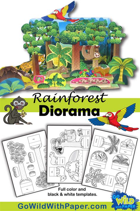 Printable Rainforest Crafts