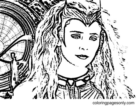 26+ Wanda Maximoff Coloring Page - PhillippaKalum