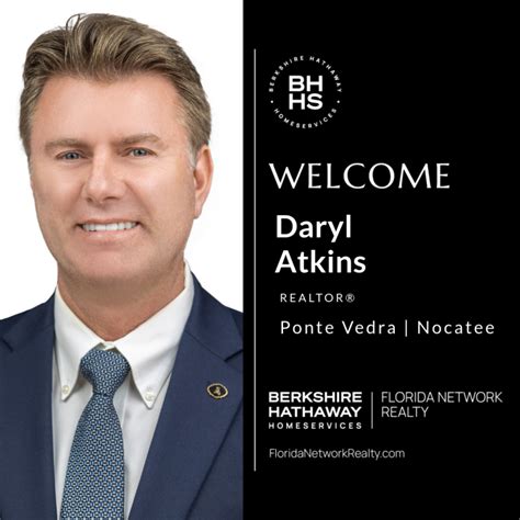 Berkshire Hathaway Homeservices Florida Network Realty Welcomes Daryl Atkins Real Estate