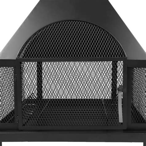 Ikayaa Large Chimney Garden Outdoor Patio Fire Pit