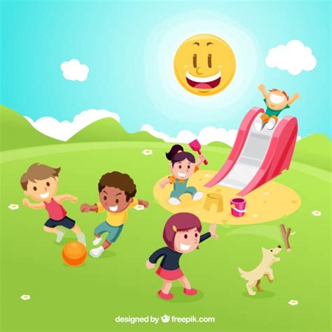 Jun 16, 2021 · estaba jugando con otros chicos en un cumpleaños familiar pero cuando salieron a buscarla ya no estaba. Niños jugando en el parque | Vector Gratis