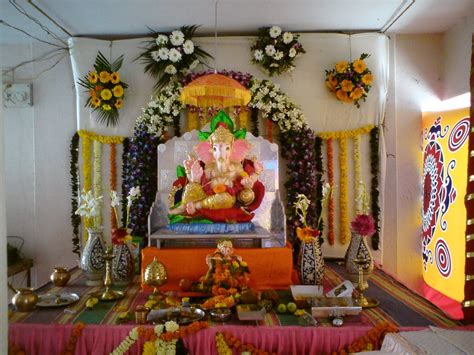 We hope you will enjoy preparing for our lord ganesha's grand birthday celebration. Ganpati Pandal Decoration... | Decoration for ganpati ...