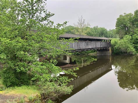 Perrines Covered Bridge In Esopus New York Spanning The Wallkill