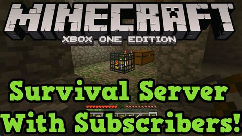 Minecraft Xbox One Ps4 Survival Server Live Youtube