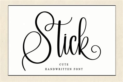 Stick Font By PiPi Creative Creative Fabrica