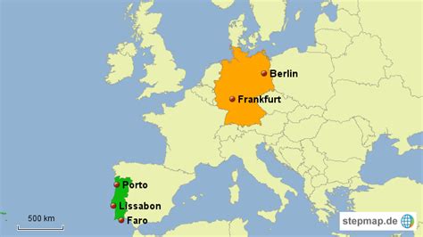 Straßenkarten bilden das land portugal. StepMap - Vergleich Deutschland Portugal - Landkarte für ...