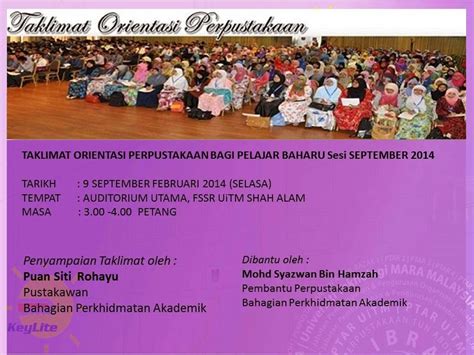 Diploma seni lukis dan seni reka diploma seni lukis seni reka widad college uitm facebook. Taklimat Orientasi Perpustakaan bagi Pelajar Baharu ...