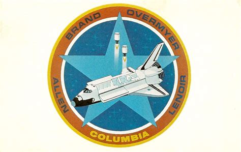 My Favorite Space Postcards Insignia Emblem Columbia Allen Brand