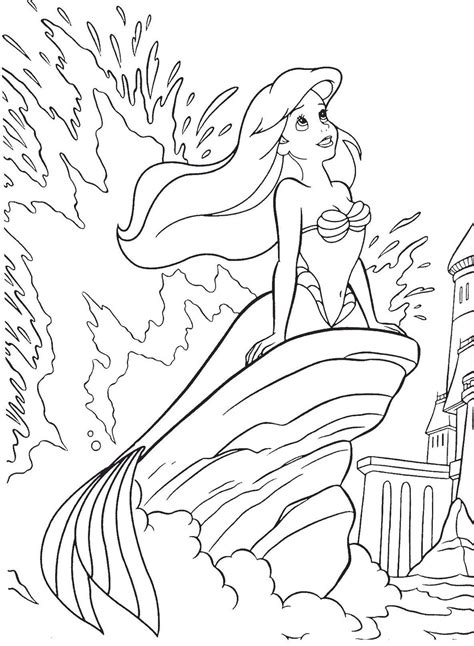 Desenhos Para Pintar Colorir Princesa Ariel Pintar Ariel