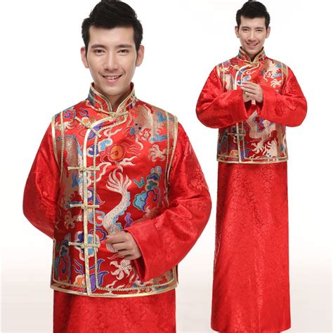Chinese Folk Costume Men Traditional Cosplay Costume Male Wedding
