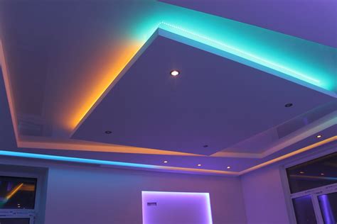 Натяжной потолок с подсветкой - Компания «Много Потолков»