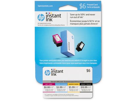 Hp Instant Ink Prepaid Card 6 1550100300 Page Plan Hp Store