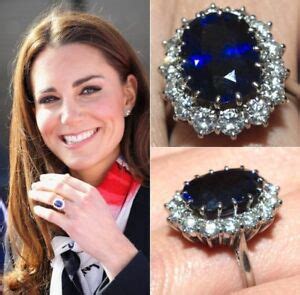 Lady diana spencer (later princess of wales) reveals her sapphire and diamond engagement ring with prince charles, prince of wales following the announcement of their engagement in 1981. 3.00Ct Oval Cut Blue Sapphire Princess Diana Engagement ...