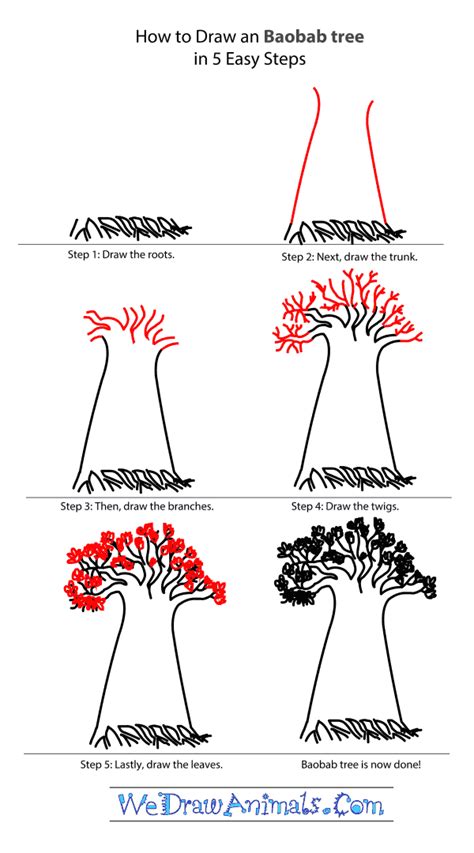Https://tommynaija.com/draw/how To Draw A Baobab Tree Step By Step