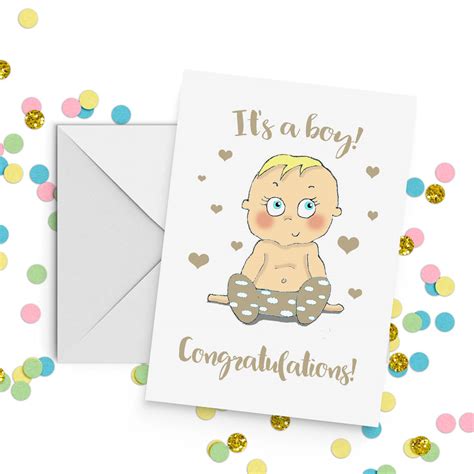 Congratulations New Baby Cards Free Printable Boy