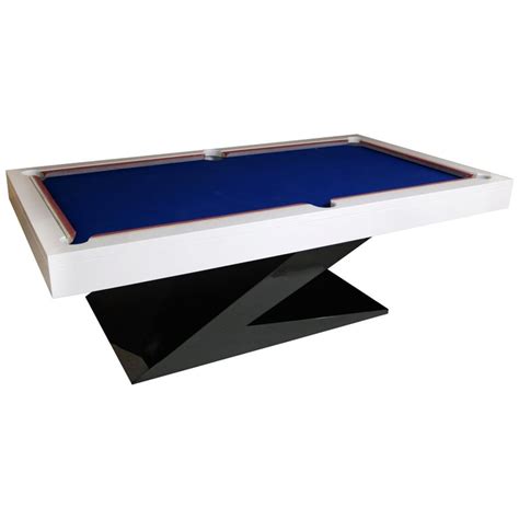 Modern Design Billiard Snooker Pool Ping Pong Dining Table In Black