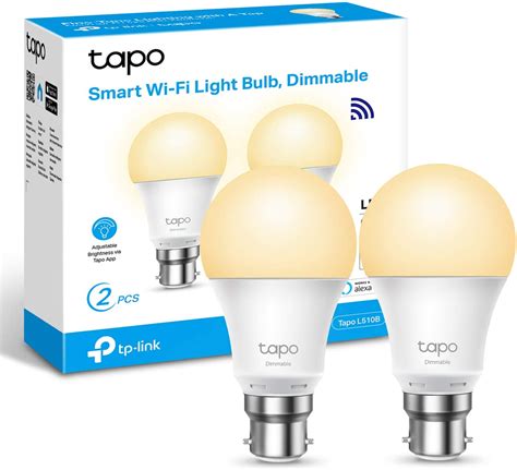 Tp Link Tapo L510b Smart Wi Fi Light Bulb Dimmable Bayonet 2 Pack