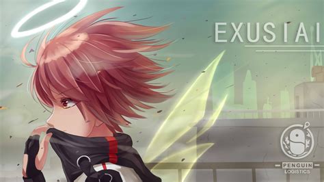 Download 1920x1080 Exusiai Arknights Angel Profile View
